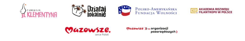 Działanie sfinansowano ze środków: Fundacji Klementyna, Działaj Lokalnie, Akademii Rozwoju Filantropii oraz ze środków województwa mazowieckiego