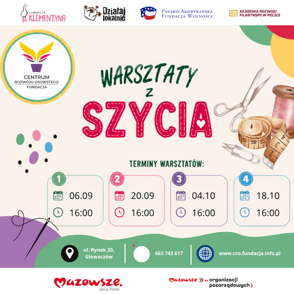 Igła, nitka i&nbsp;dobra zabawa!